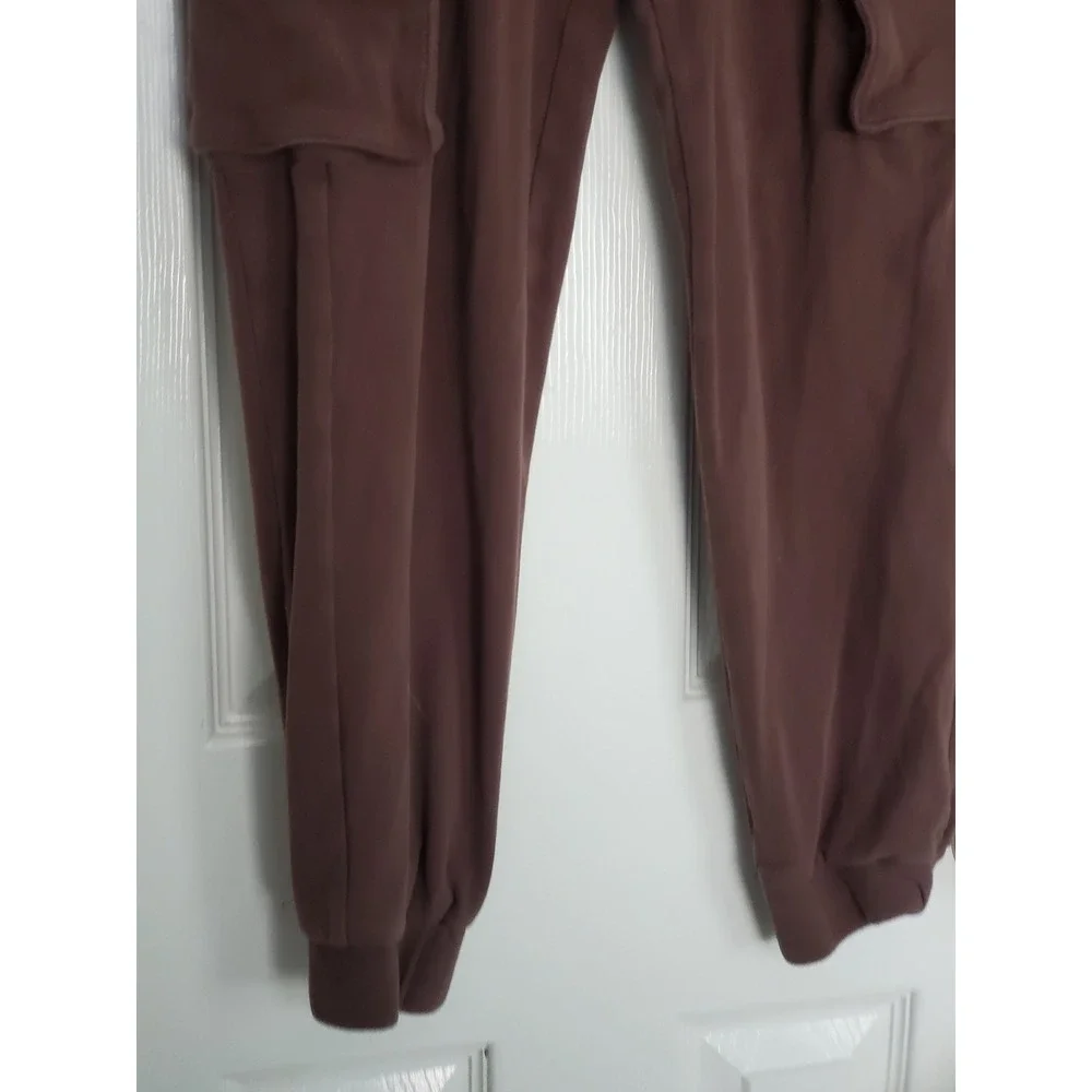YoungLA Cargo Sweatpants Chocolate Brown Jogger Gym Streetwear Utility Pockets M